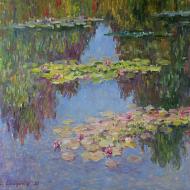 Water lilies with reflections (2)